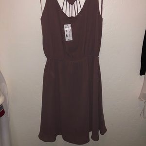 Latte Racerback Skater Dress
